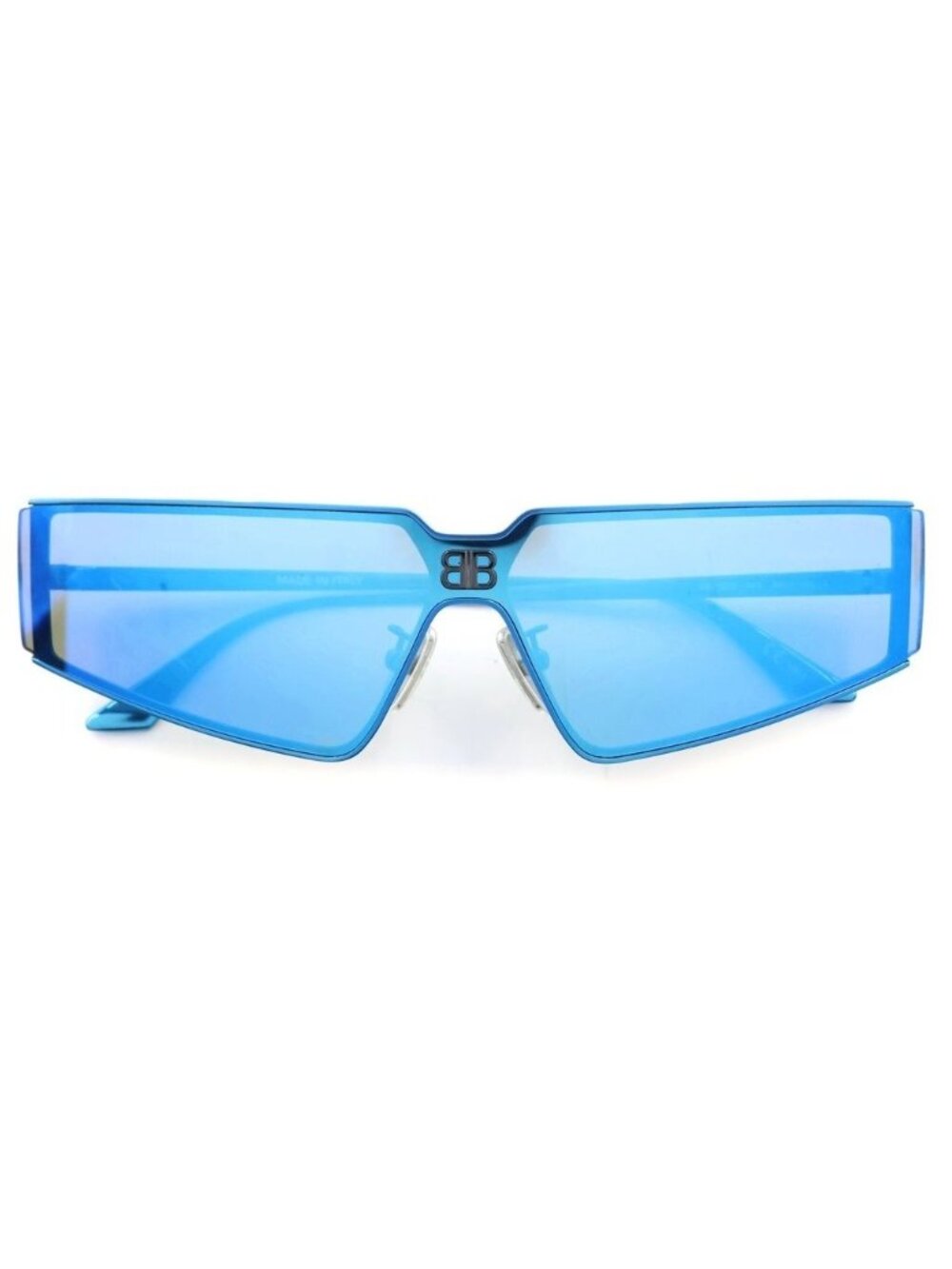 Balenciaga Shield 2.0 Rectangle Sunglasses Blue Eyewear